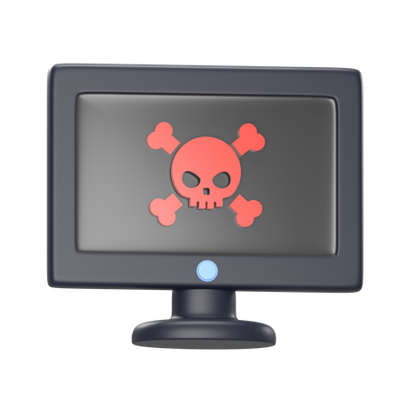 Malware Pc Screen 3D Icon