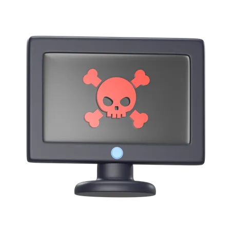 Malware Pc Screen 3D Icon