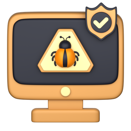 Malware Protection  3D Icon