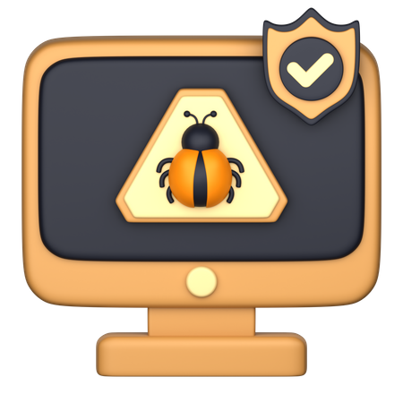 Malware Protection  3D Icon