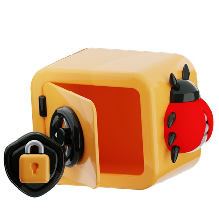 Malware safebox  3D Icon