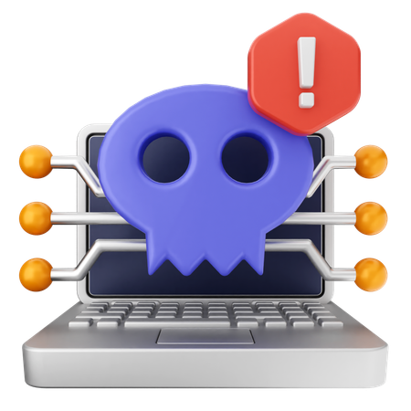 Malware-Sicherheitsschutz  3D Icon