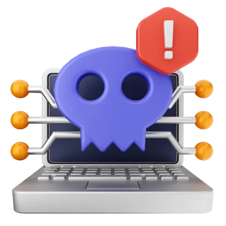 Malware-Sicherheitsschutz  3D Icon