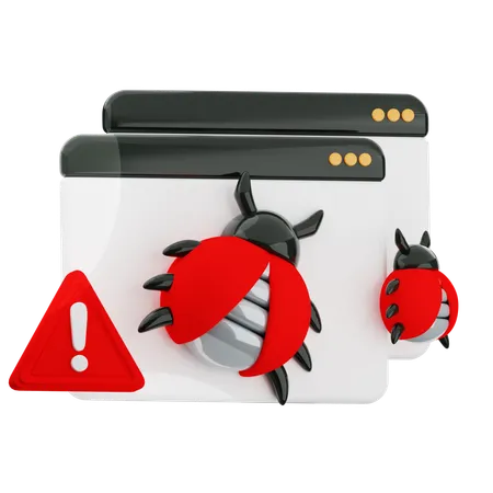 Malware Site  3D Icon