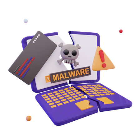 Malware Virus  3D Icon