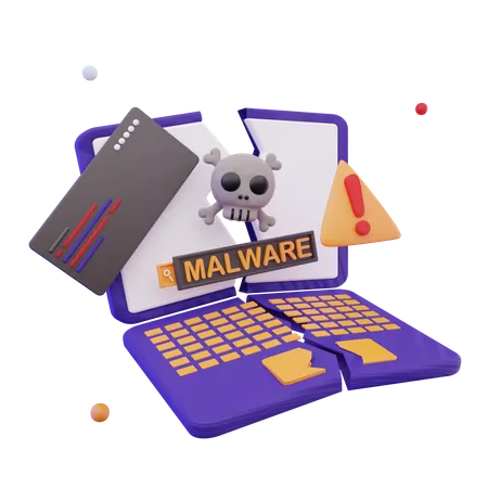 Malware Virus  3D Icon