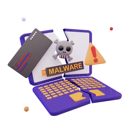 Malware Virus 3D Icon
