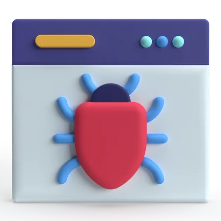 Malware web  3D Icon