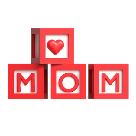 Cubos de mamá  3D Icon