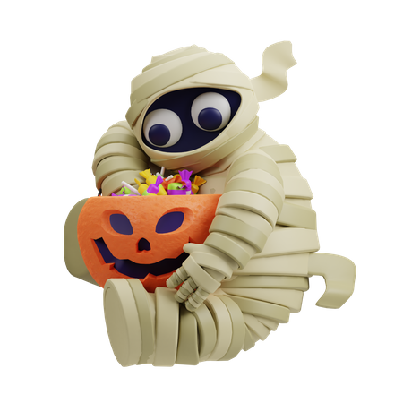 Mama mit Süßigkeiten  3D Illustration