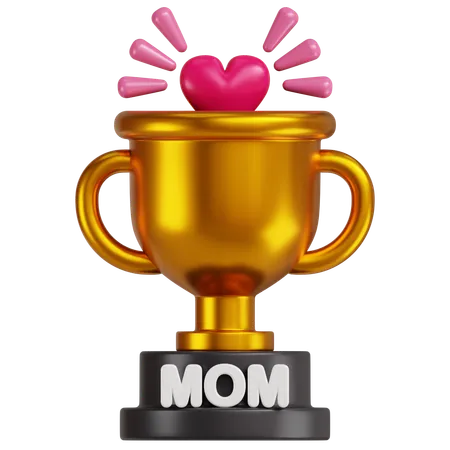 Trofeo de mamá  3D Icon