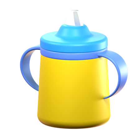 Mamadeira amarela  3D Icon