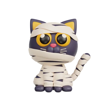 Maman chat  3D Illustration