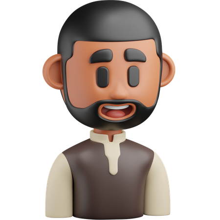 남성  3D Icon