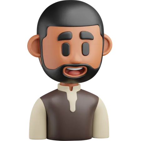 남성  3D Icon