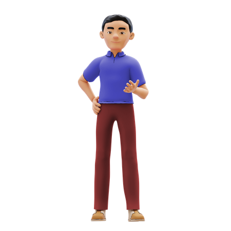 Man asking something  3D Icon