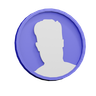 man avatar 3d logo
