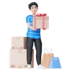 Man Carrying Box