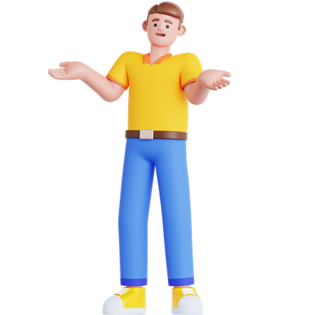 Man Confused  3D Icon