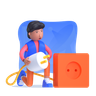 connecting emoji 3d