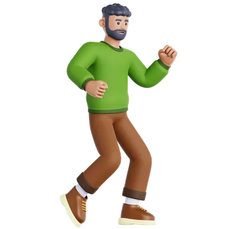 Man Dancing  3D Icon