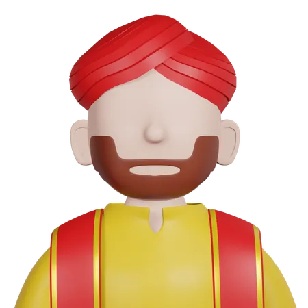 Man Diwali  3D Icon