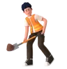 Man Doing Digging