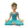 doing meditation 3d logo