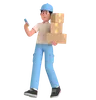 Man Doing Package Delivery