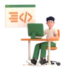 Man Doing Programming Work