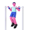 Man Doing Pull up bar