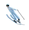 Man Doing Ski Jump