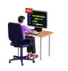 Man Doing Web Coding