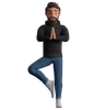 Man doing yoga