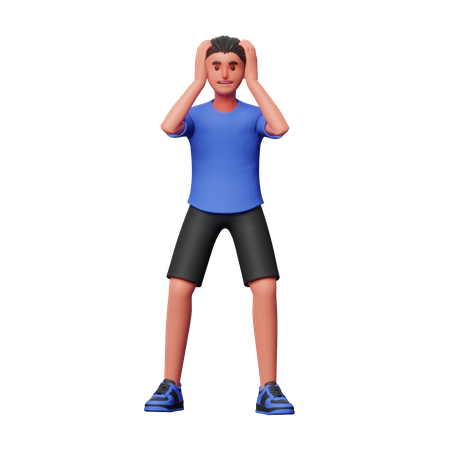 Man Feeling Dizzy  3D Icon