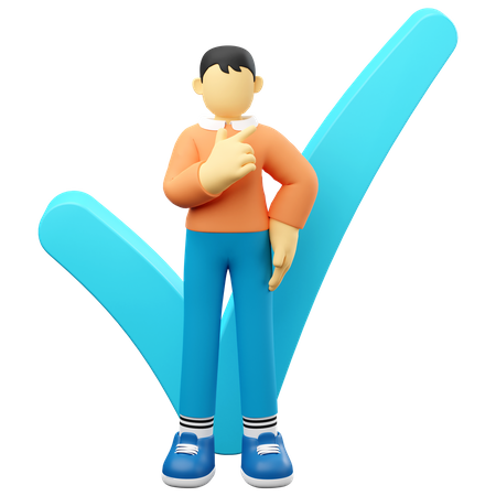 Man Give Authority  3D Icon