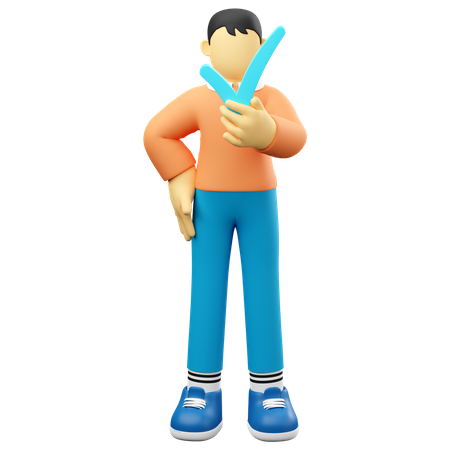 Man Give Authorize  3D Icon