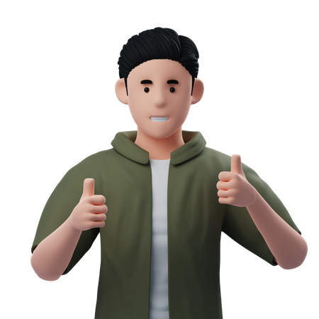 Man Giving Feedback  3D Icon