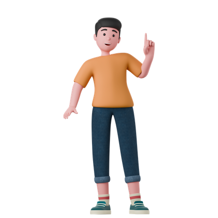 Man Has An Idea  3D Icon