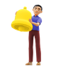 bell symbol emoji 3d