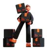 Man holding boxes