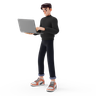 standing and working emoji 3d