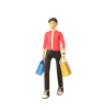 Man Holding Shopping Bags