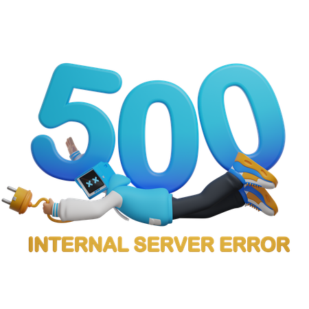 Man Holding Up Big Numbers 500  3D Illustration