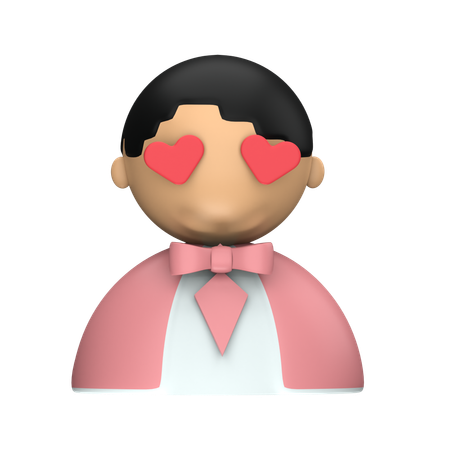 Man In Love  3D Icon