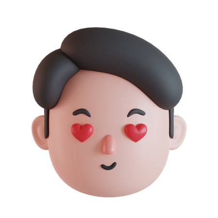 Man in love  3D Icon