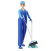 Man Is Sweeping Floor