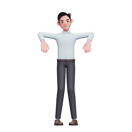 Man marionette pose  3D Icon