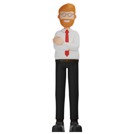 Man Office Worker Employee  3D Icon