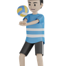 playing volleyball symbol